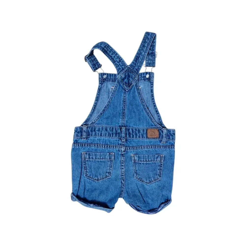 Jordache Toddler Denim Shortalls Size 2T Medium Wash Denim Overalls